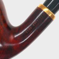 Aldo Morelli Fiorita Cherry 494 Smooth 9mm Filter Bent Fishtail Pipe (AMF193)