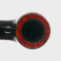 Aldo Morelli Fiorita Black 511 Smooth 9mm Filter Bent Fishtail Pipe (AMF194)