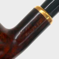 Aldo Morelli Fiorita Cherry 493 Smooth 9mm Filter Bent Fishtail Pipe (AMF198)