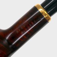 Aldo Morelli Fiorita Cherry 495 Smooth 9mm Filter Bent Fishtail Pipe (AMF199)