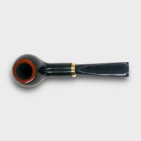 Aldo Morelli Fiorita Black 513 Smooth 9mm Filter Fishtail Pipe (AMF201)