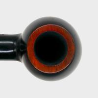 Aldo Morelli Fiorita Black 513 Smooth 9mm Filter Fishtail Pipe (AMF201)