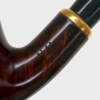 Aldo Morelli Fiorita Cherry 494 Smooth 9mm Filter Bent Fishtail Pipe (AMF200)