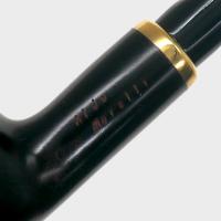 Aldo Morelli Fiorita Black 513 Smooth 9mm Filter Fishtail Pipe (AMF201)