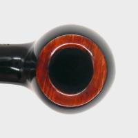 Aldo Morelli Fiorita Black 515 Smooth 9mm Filter Bent Fishtail Pipe (AMF203)