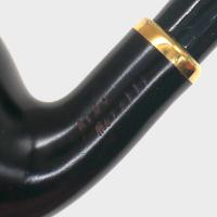 Aldo Morelli Fiorita Black 515 Smooth 9mm Filter Bent Fishtail Pipe (AMF203)