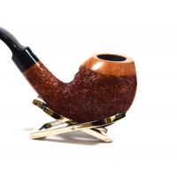 Adams Artisan By Ardor Urano Brown Rustic Pennellessa Mouthpiece Pipe (ART208)