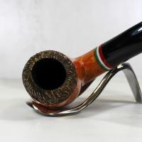 Tommaso Spanu Briar F Tricolour Bent Fishtail Pipe (ART301)