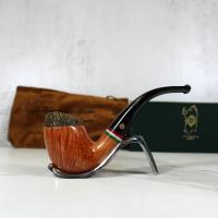 Tommaso Spanu Briar F Tricolour Bent Fishtail Pipe (ART301)