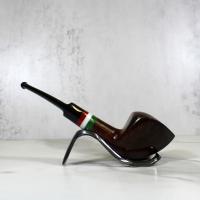 Tommaso Spanu Briar F Tricolour Bent Fishtail Pipe (ART303)