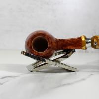 Ardor Giove Apple Amber Acrylic Pennellessa Mouthpiece Fishtail Pipe (ART329)