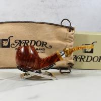 Ardor Giove Apple Amber Acrylic Pennellessa Mouthpiece Fishtail Pipe (ART329)