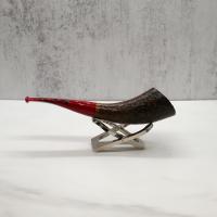 Moretti Brown Sandblast Fishtail Mouthpiece Pipe (ART516)