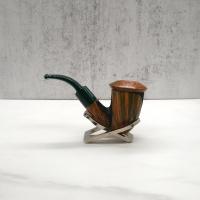 Ariberto Paronelli Half Rustic Calabash Fishtail Pipe (ART554)