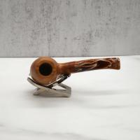 Tommaso Spanu Olivastro Olivewood Bent Fishtail Pipe And Stand (ART564)