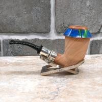 Ariberto Paronelli Olea Excelsa Calabash Fishtail Pipe (ART617)