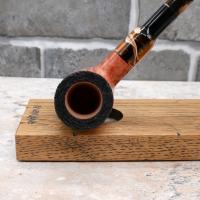 Ariberto Paronelli Churchwarden Half Rustic Fishtail Pipe (ART631)