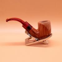 Ariberto Paronelli Reverse Calabash Semi Rustic Fishtail Pipe (ART668)