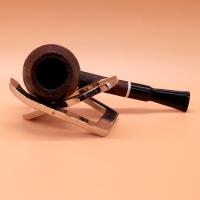 Proxima Egg Brown Sandblast Fishtail Mouthpiece Pipe (ART677)