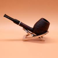 Proxima Egg Brown Sandblast Fishtail Mouthpiece Pipe (ART677)