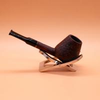 Proxima Brandy Contrast Sandblast Fishtail Mouthpiece Pipe (ART678)