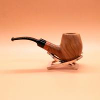 Tommaso Spanu Olivastro Olivewood Bent Fishtail Pipe (ART692)