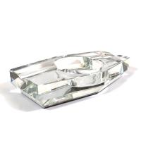 Prestige Crystal Glass Two Rest Cigar Ashtray