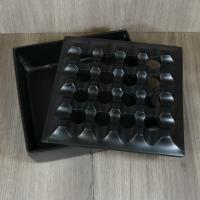 Blackened Aluminium 16 Position Square Cigar Ashtray