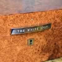 Dunhill White Spot Humidor - Amboyna - 100 Cigar Capacity