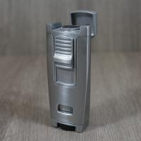 Vector Apex Torch Table Lighter - Satin Chrome