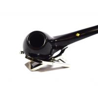 BBB Freestyle Semi Bent Brandy Pipe Dark Brown Metal Filter Bent Fishtail Pipe (BBB122)