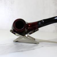 BBB Minerva 320 Smooth Ruby Billiard Metal Filter Briar Fishtail Pipe (BBB187)