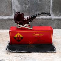 BBB Minerva 318 Smooth Ruby Bent Briar Metal Filter Fishtail Pipe (BBB206)