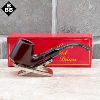 SLIGHT SECONDS BBB Minerva 320 Smooth Ruby Billiard Metal Filter Briar Fishtail Pipe (BBB207)