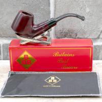 BBB Minerva 320 Smooth Ruby Billiard Metal Filter Briar Fishtail Pipe (BBB207)