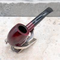 BBB Minerva 300 Smooth Ruby Billiard Full Bent Briar Metal Filter Fishtail Pipe (BBB209)