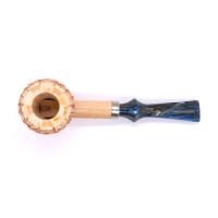 Corn Cob Big Boy Blue and White Pipe