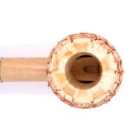 Corn Cob Big Boy Blue and White Pipe