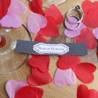 Wedding Cigar Band - BRIDESMAID - Black Border Design