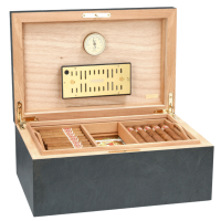 Adorini Black Slate Grande Deluxe Cigar Humidor - 150 Cigar Capacity (ADO165)
