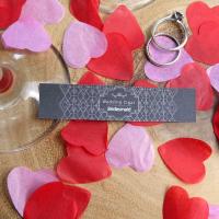 Wedding Cigar Band - BRIDESMAID - White Diamond Design