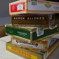 BULK BUY - 5 Assorted Empty Paper Coated Cigar Boxes