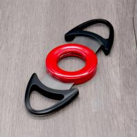 Chacom CIG-R Twin Bladed Cigar Cutter - Black & Red