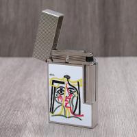 ST Dupont Lighter - Ligne 2 - Picasso Limited Edition - White & Palladium