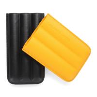 Les Fines Lames Cigar Case - TRIO Yellow - Fits 3 Cigars
