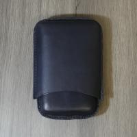 Artamis Robusto Navy Leather Cigar Case - Fits 3 Cigars