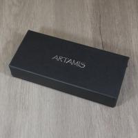 Artamis Corona Navy Leather Cigar Case - Fits 2 Cigars