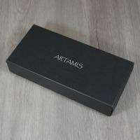 Artamis Corona Navy Leather Cigar Case - Fits 3 Cigars
