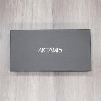 Artamis Corona Black Leather Cigar Case - Fits 2 Cigars