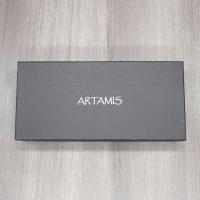 Artamis Corona Black Leather Cigar Case - Fits 3 Cigars